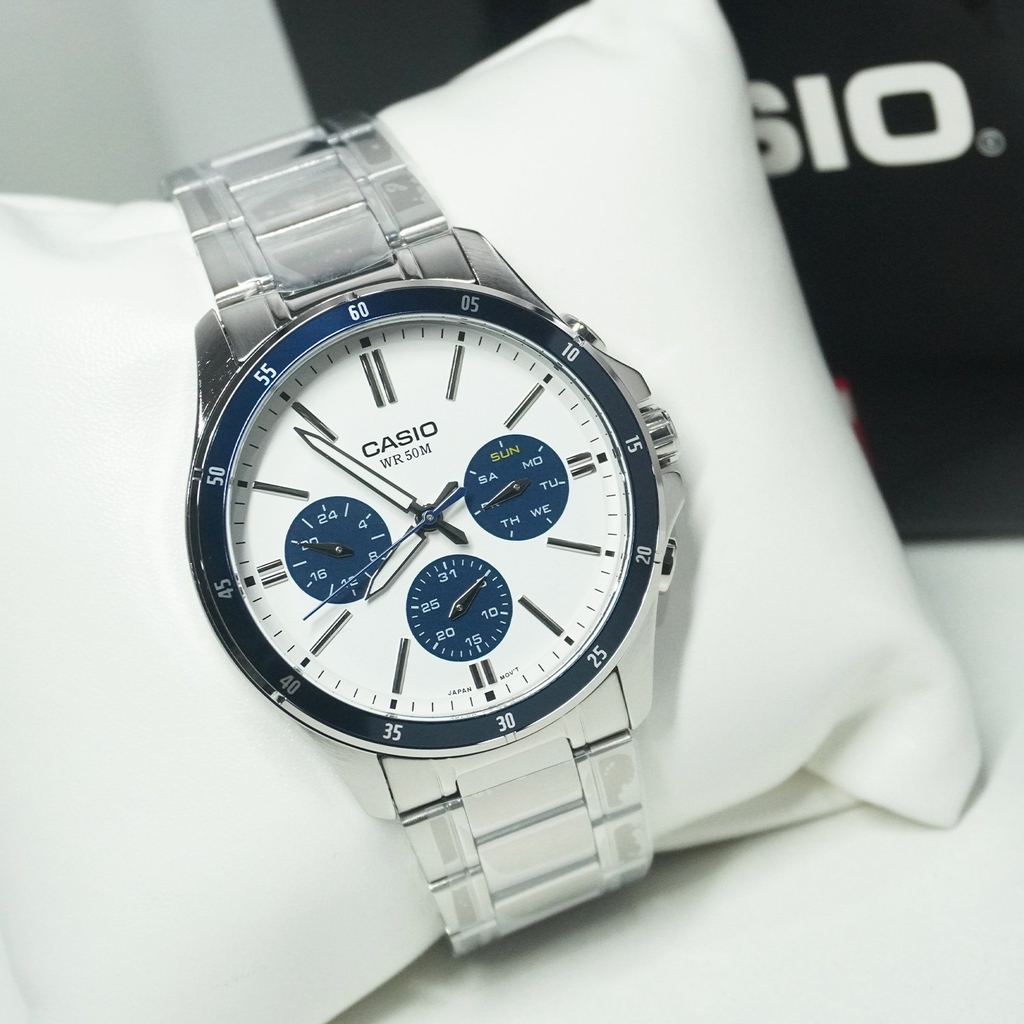 Đồng Hồ Nam Chính Hãng CASIO MTP-1374D-7A2V | 6 kim