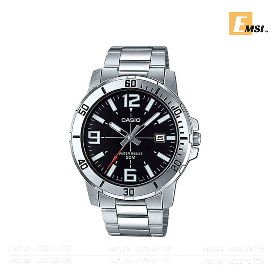 Casio MTP-VD01D-1BVUDF - Đồng Hồ Nam - Pin/Quartz - Size Mặt 45mm - Kính Khoáng - Bảo Hành 5 Năm