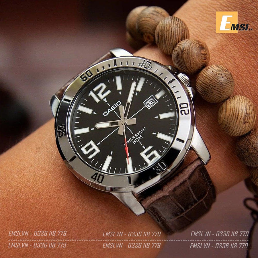 Đồng Hồ Nam Casio MTP-VD01L-1BVUDF Dây Da Cao Cấp - Tuổi Thọ Pin 3 Năm
