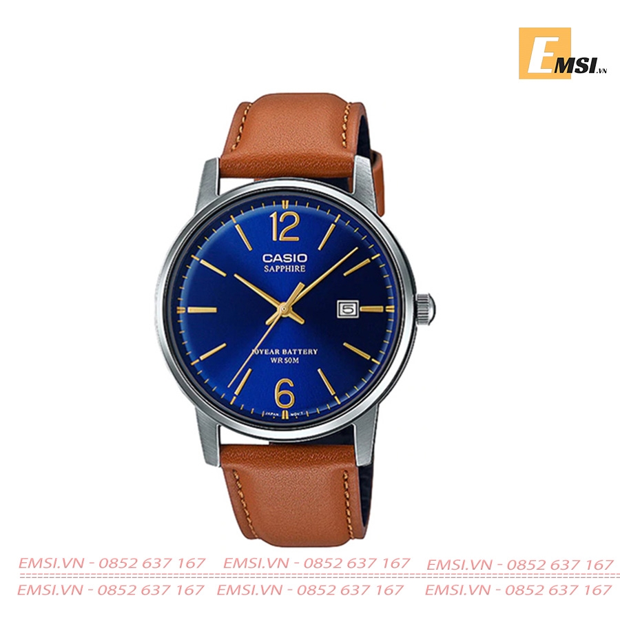Casio MTS-110L-2A - Đồng Hồ Nam - Pin / Quartz - Kính Sapphire - Size Mặt 39mm - Bảo Hành 5 Năm - Chính Hãng
