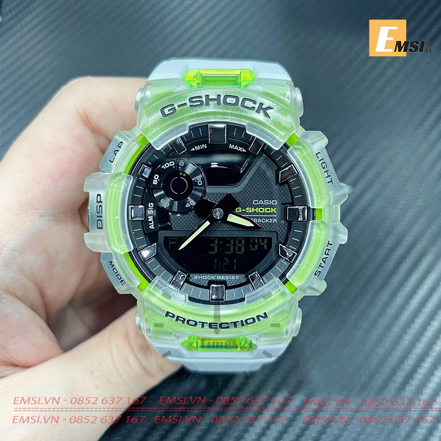 GBA-900SM-7A9DR | Đồng Hồ Casio | G-Shock | Dây Nhựa | G-SQUAD | Kết Nối Điện Thoại | WR20BAR - Emsi.vn