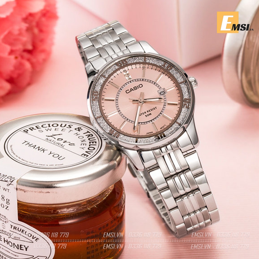 Đồng Hồ Casio Nữ LTP-1358D-4A Dây Kim Loại