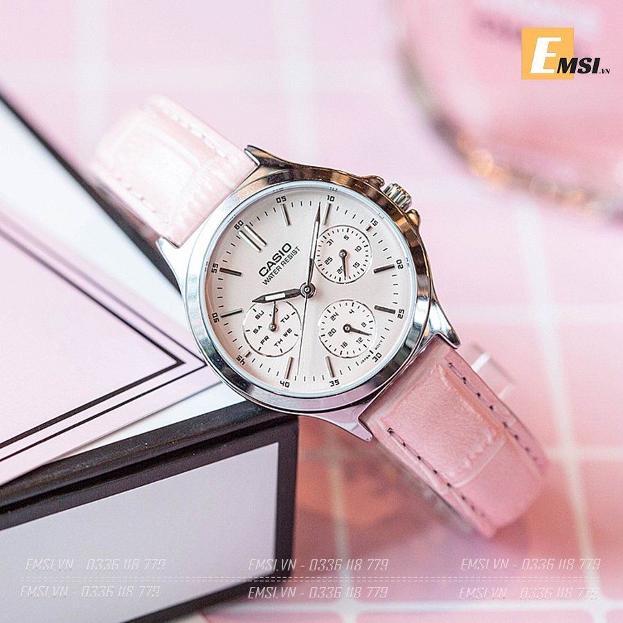 Casio LTP-V300L-4A - Đồng Hồ Nữ - Pin - Quartz - Size Mặt 33mm - Kính Khoáng - Dây Da - Chống Nước 3ATM - Bảo Hành 5 Năm