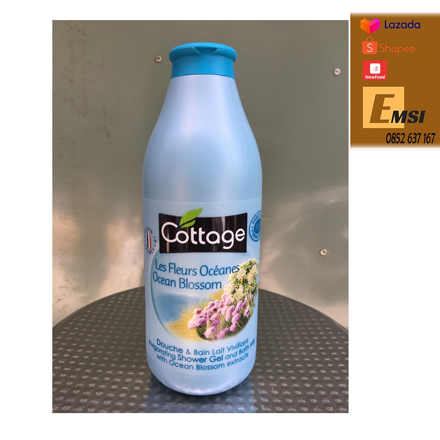 Sữa Tắm Dưỡng Trắng Da Cottage 750ml Của Pháp