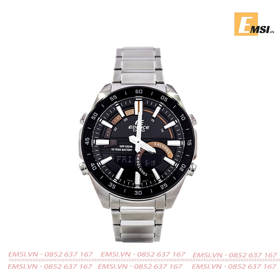 Đồng Hồ Casio Nam ERA-120DB-1B - Dây Thép Không Gỉ 52mm - Emsi.vn