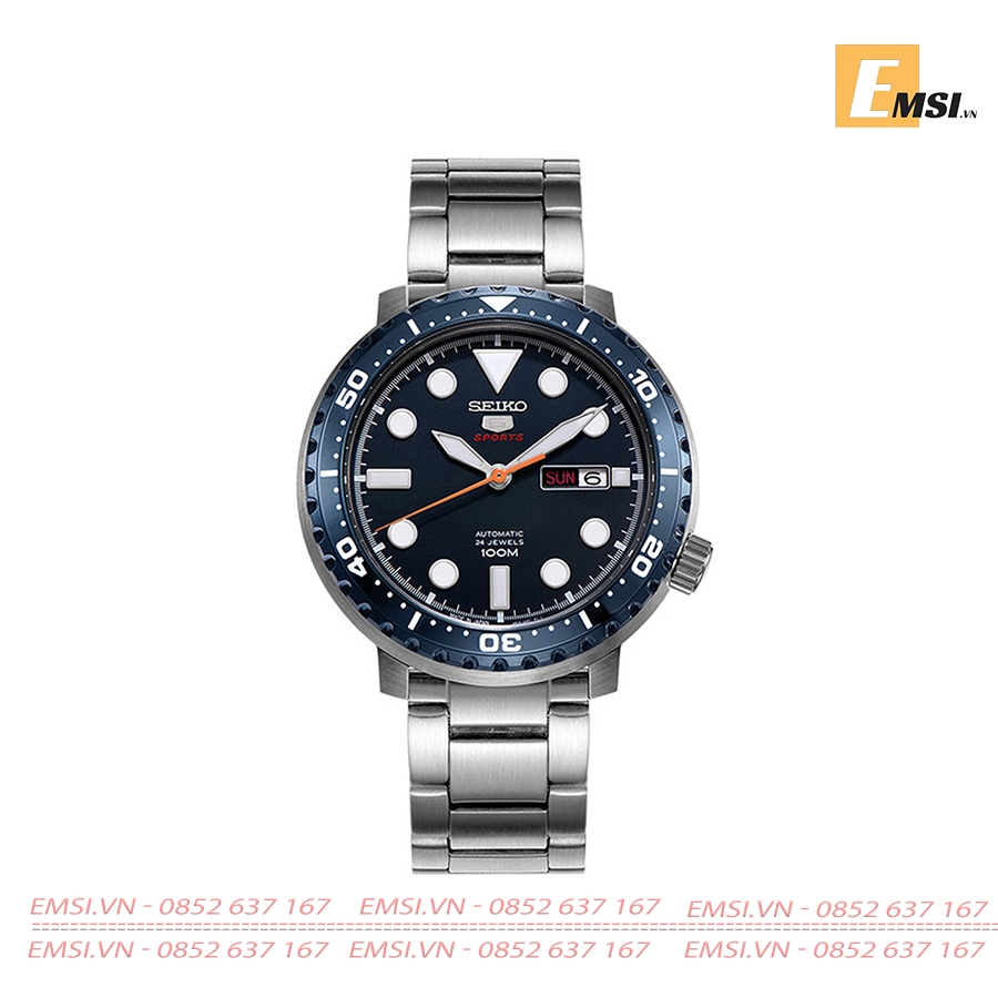 Seiko 5 Sports SRPC63J1 - Nam - Automatic (Tự Động) - Dây kim loại - Chính Hãng - Emsi.vn