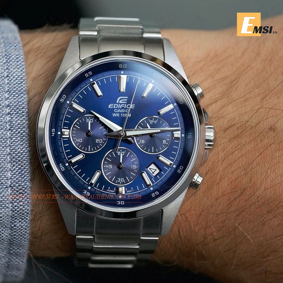 Casio Edifice EFR-527D-2A - Đồng Hồ Nam - Pin / Quartz - Kính Khoáng - Size Mặt 41mm - Bảo Hành 5 Năm - Chính Hãng