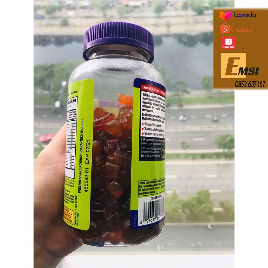 Kẹo Dẻo Bổ Sung Vitamin Cho Bé Kirkland Children's [Hộp 160 Viên]