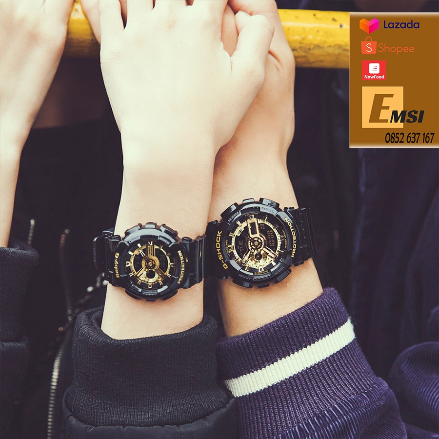 Đồng hồ Casio G-Shock GA-110GB-1A & BA-110-1A