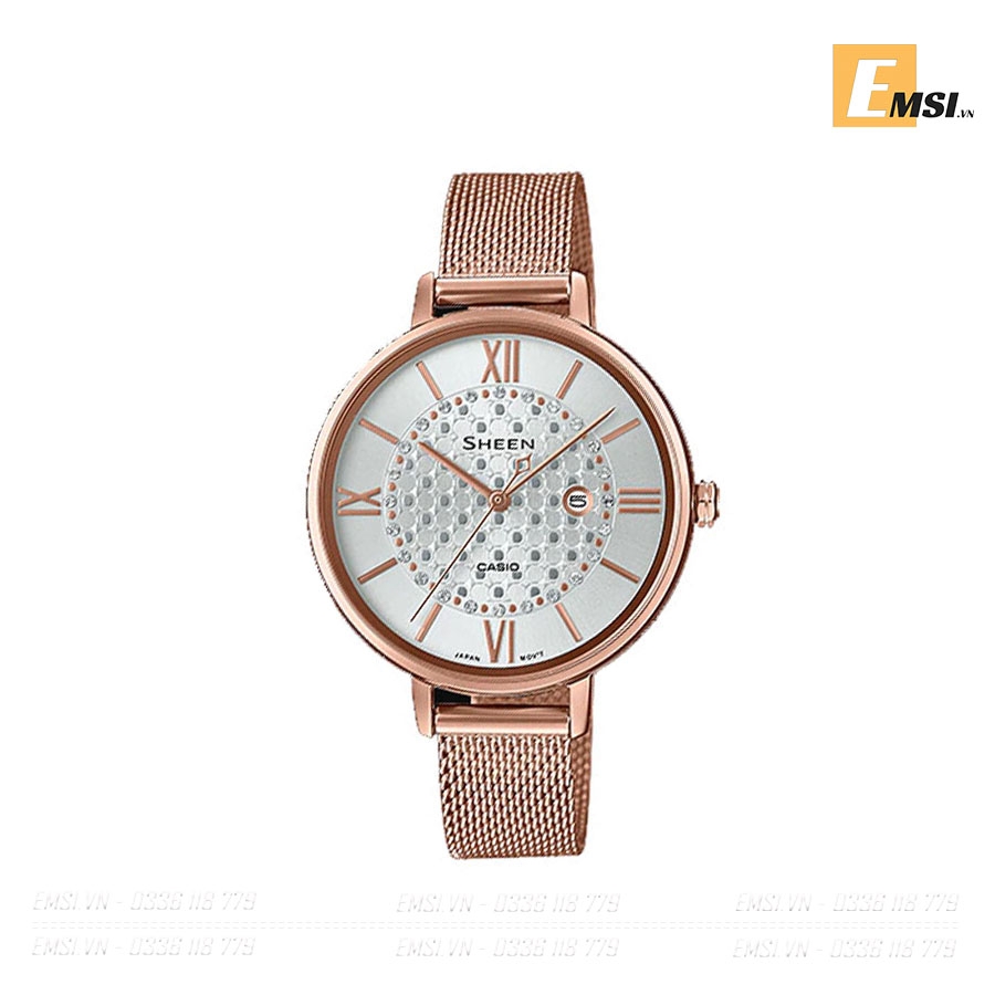 Đồng Hồ Casio Sheen SHE-4059PGM-7AUDF - Dây Kim Loại