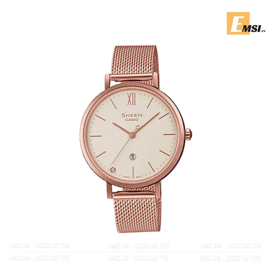 SHE-4539CGM-4A | SHEEN | Đồng Hồ Casio | Kính Sapphire | Chống Nước WR50M