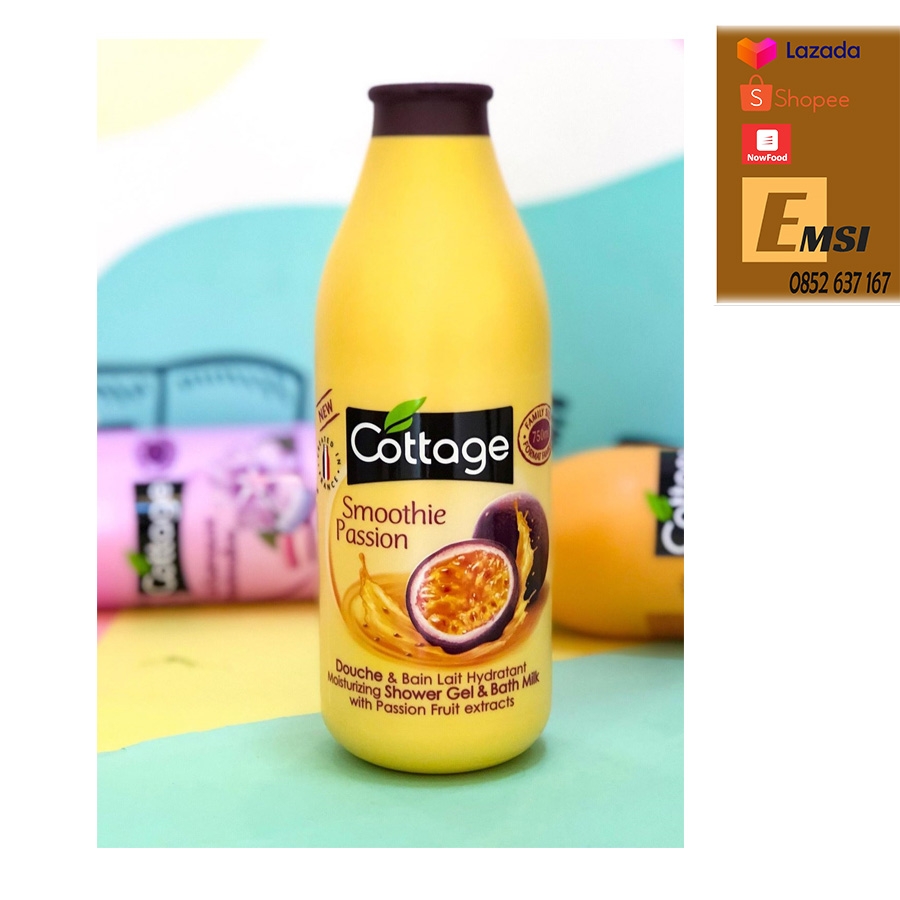 Sữa Tắm Dưỡng Trắng Da Cottage 750ml Của Pháp