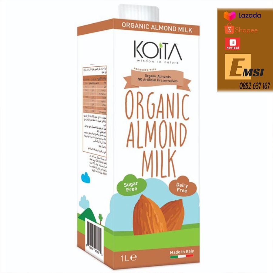 Sữa hạnh nhân hữu cơ Koita 1lit