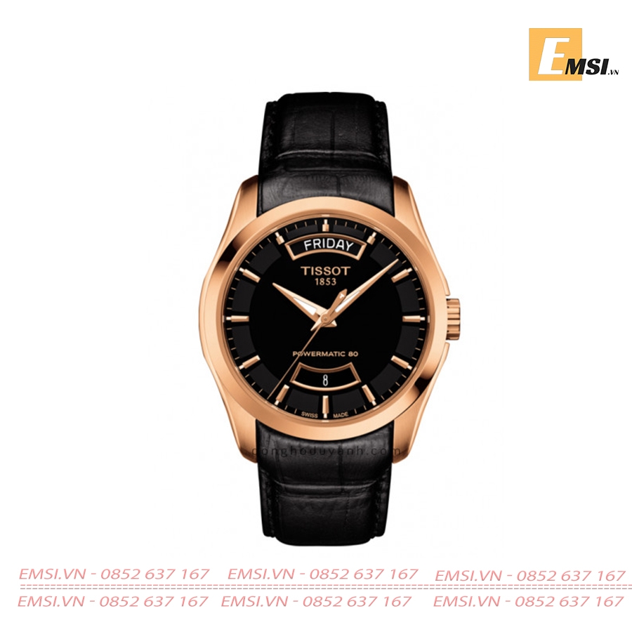 Tissot T035.407.36.051.01 - Đồng hồ nam - Cơ - Automatic - Powermatic 80 - Size mặt 39mm - Kính Sapphire - Bảo Hành 5 Năm - Chính Hãng - Emsi.vn