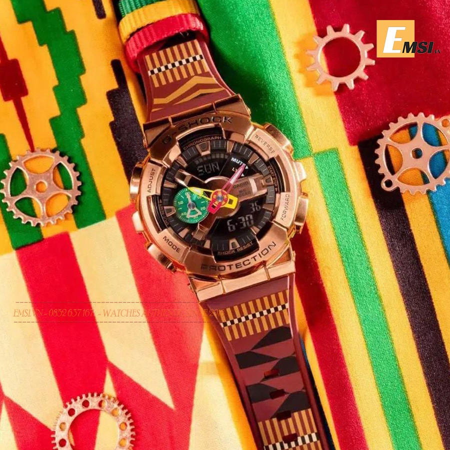 Casio G-Shock GM-110RH-1ADR - Đồng Hồ Nam - Pin / Quartz - Kính Khoáng - Size Mặt 47mm - Bảo Hành 5 Năm - Chính Hãng