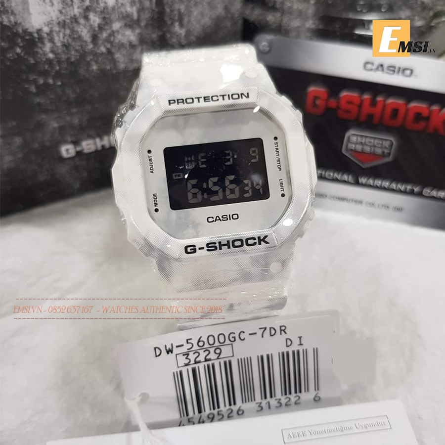 G-Shock DW-5600GC-7DR - Đồng Hồ Nam - Điện Tử - Kính Khoáng - Size Mặt 43mm - Bảo Hành 5 Năm - Chính Hãng