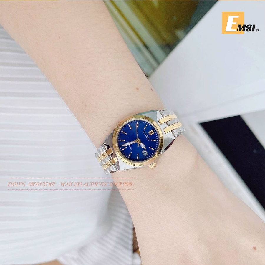 Citizen EW2294-61L - Đồng Hồ Nữ - Eco Drive - Kính Khoáng - Bảo Hành 5 Năm - Chính Hãng