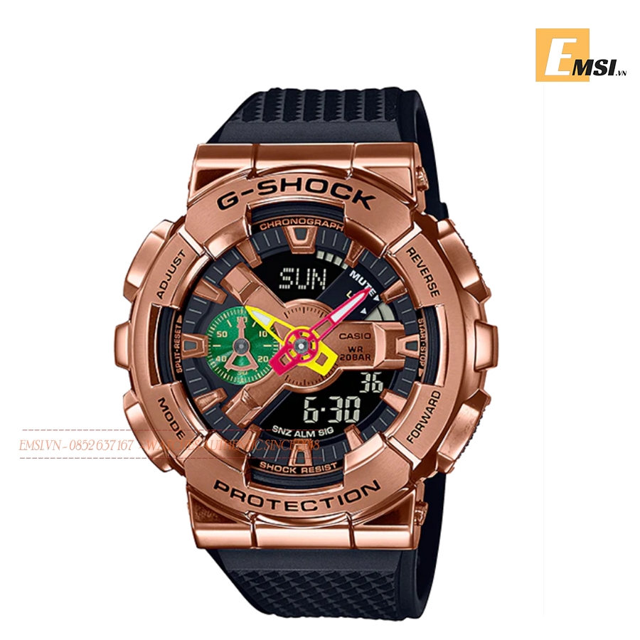 Casio G-Shock GM-110RH-1ADR - Đồng Hồ Nam - Pin / Quartz - Kính Khoáng - Size Mặt 47mm - Bảo Hành 5 Năm - Chính Hãng