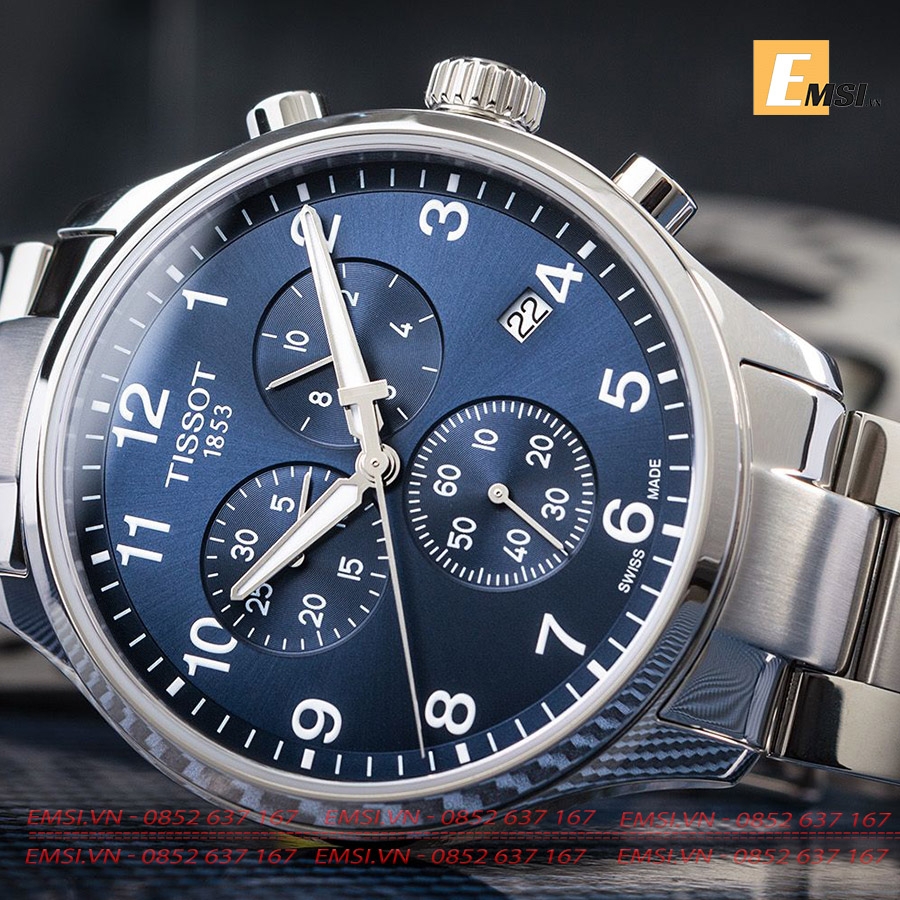 TISSOT CHRONO XL CLASSIC T116.617.11.047.01 - Pin / Quartz - Kính Sapphire - Size Mặt 45mm- Đồng hồ nam - Emsi.vn
