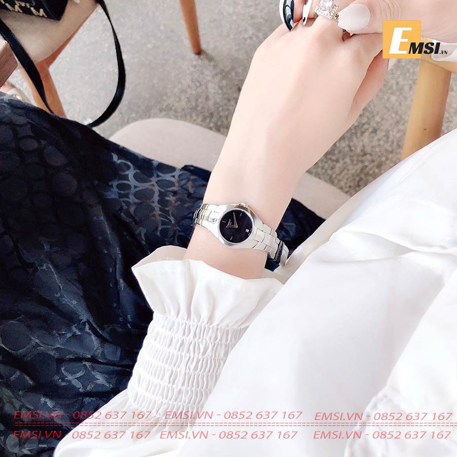 Tissot T Trend T Round Black Dial Ladies Watch T0960091112100 -Size 26mm - Emsi.vn
