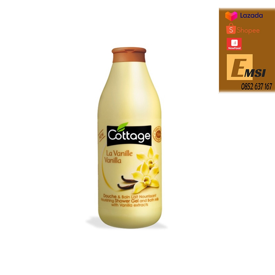 Sữa Tắm Dưỡng Trắng Da Cottage 750ml Của Pháp