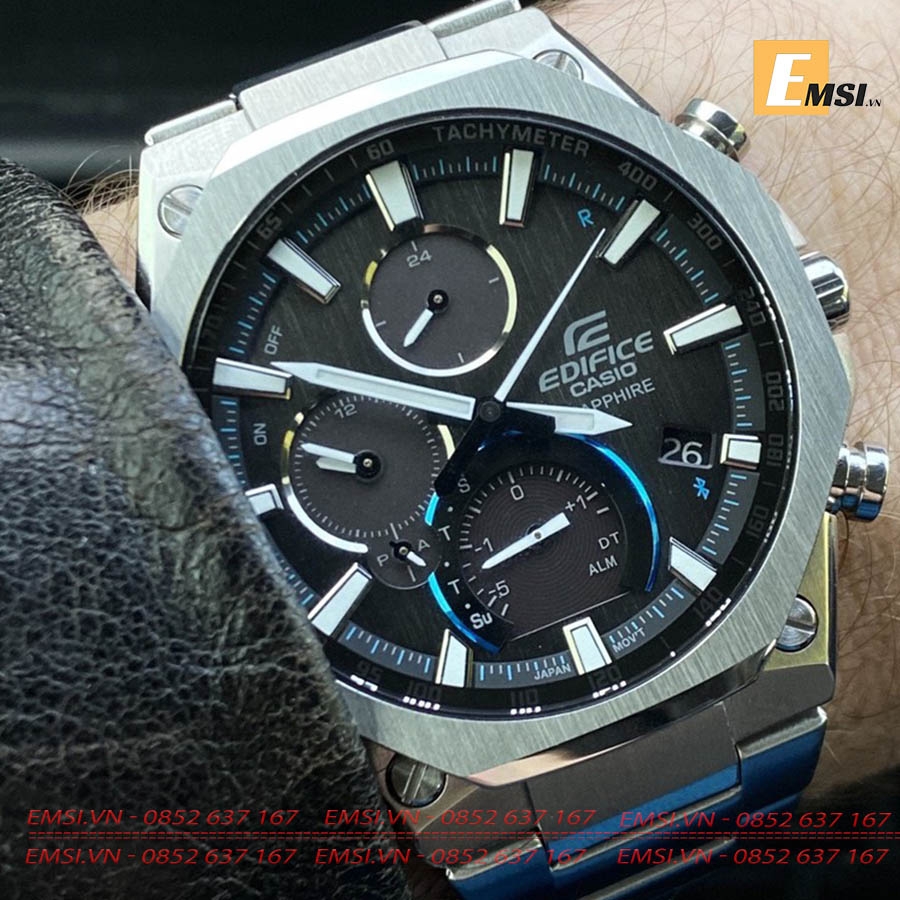 Đồng Hồ Casio Edifice EQB-1100D-1ADR | Nam | Dây Kim Loại | Kết Nối Điện Thoại Thông Minh