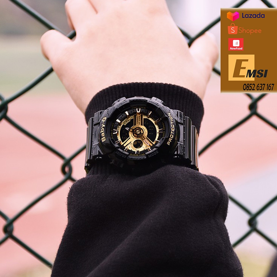 Đồng hồ Casio G-Shock GA-110GB-1A & BA-110-1A