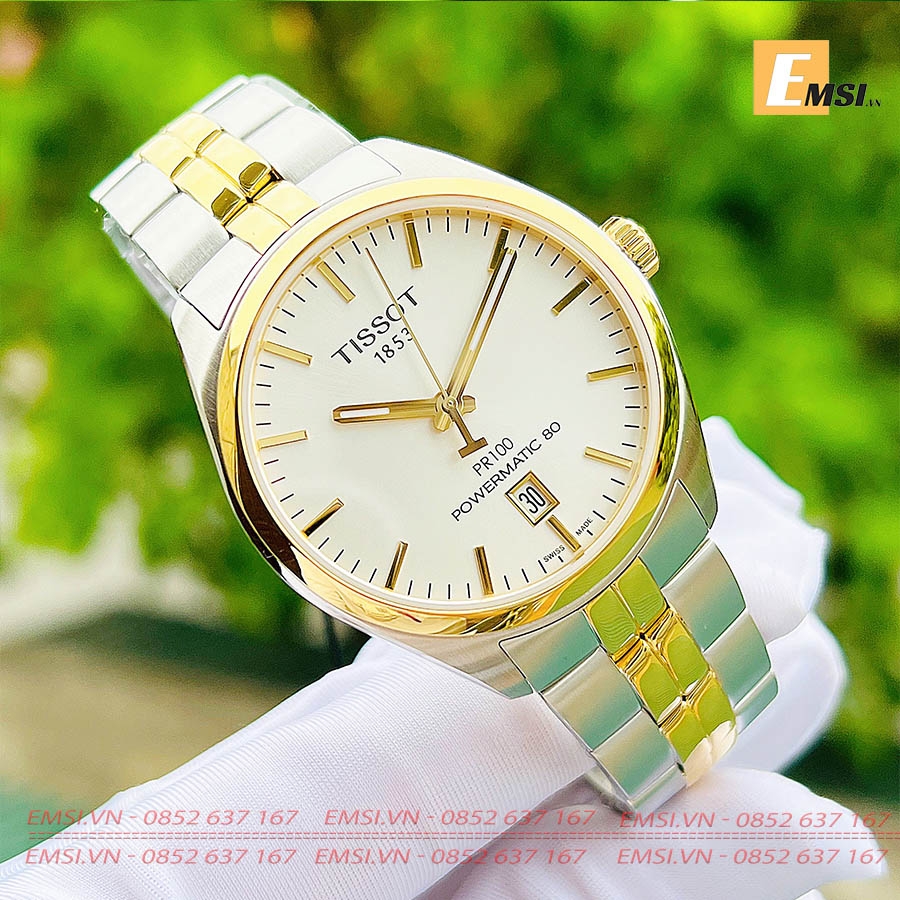 Tissot T101.407.22.031.00 - Đồng Hồ Nam - Powermatic 80 - Kính Sapphire - Size Mặt 39mm - Bảo Hành 5 Năm - Chính Hãng- Emsi.vn