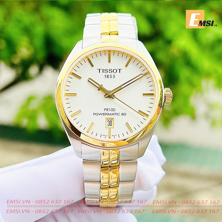 Tissot T101.407.22.031.00 - Đồng Hồ Nam - Powermatic 80 - Kính Sapphire - Size Mặt 39mm - Bảo Hành 5 Năm - Chính Hãng- Emsi.vn