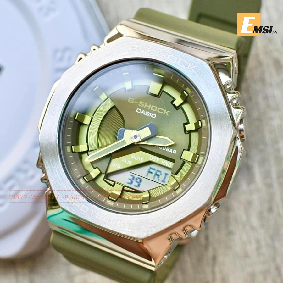 GM-S2100-3ADR - Đồng Hồ Gshock Nữ - Pin / Quartz - Kính Khoáng - Size Mặt 40.5mm - Bảo Hành 5 Năm - Chính Hãng