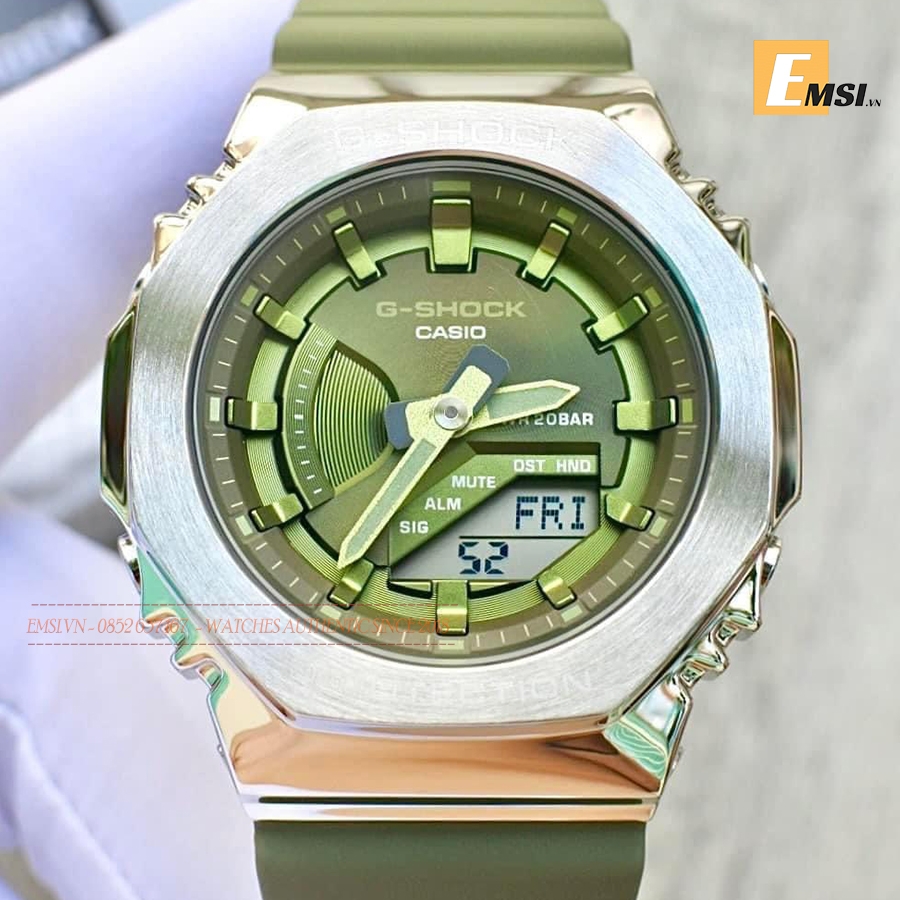 GM-S2100-3ADR - Đồng Hồ Gshock Nữ - Pin / Quartz - Kính Khoáng - Size Mặt 40.5mm - Bảo Hành 5 Năm - Chính Hãng