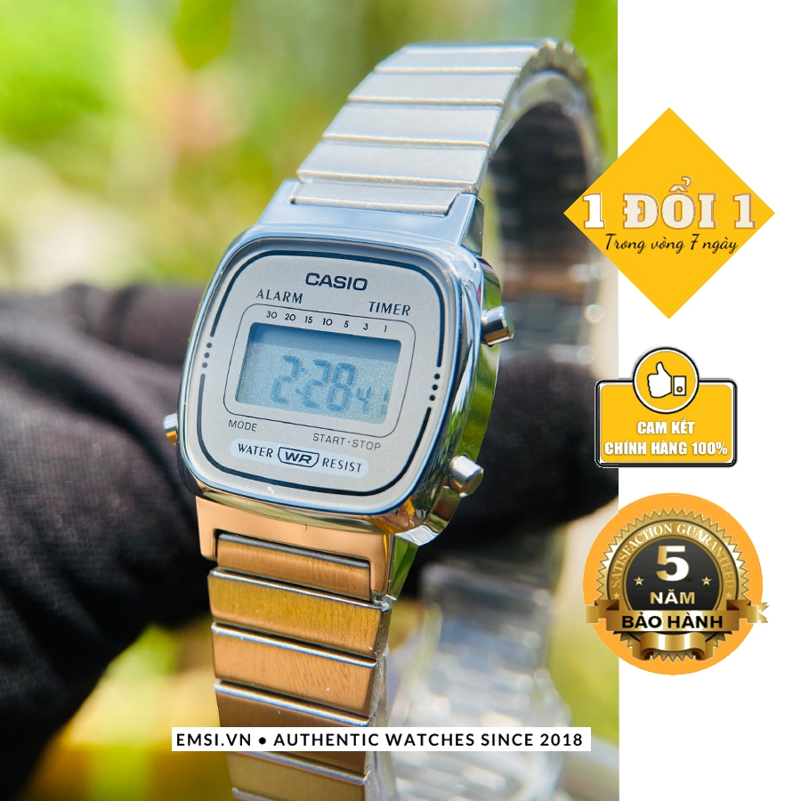 Casio LA670WA-7D - Kính nhựa - Đồng hồ nữ - Điện tử - Size mặt 24.6mm EMSI.VN