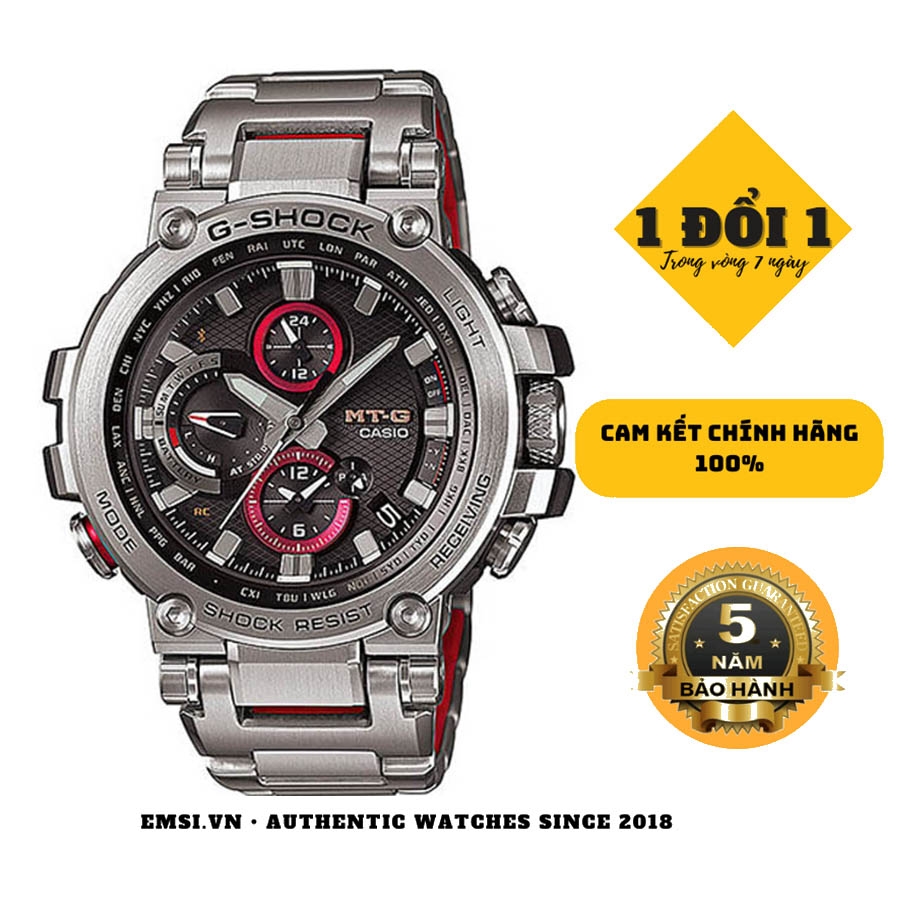 G-Shock MTG-B1000D-1ADR - Đồng Hồ Nam - Năng Lượng Mặt Trời - Kính Sapphire - Size Mặt 51.4mm - Bảo Hành 5 Năm - Chính Hãng