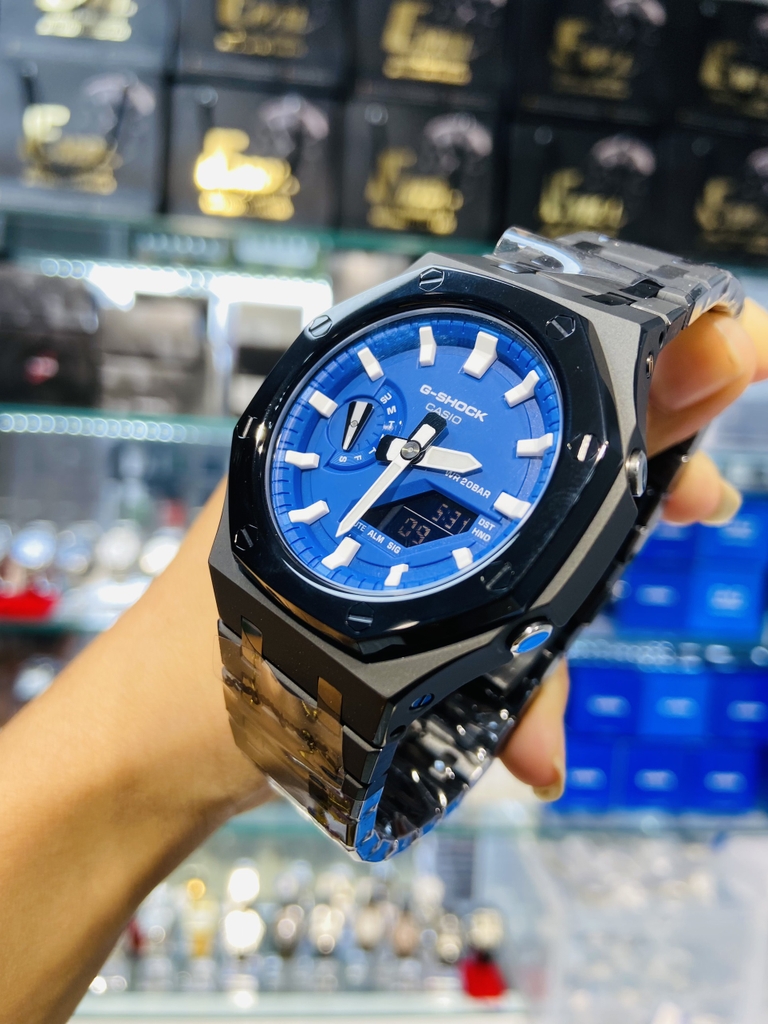 GSHOCK GA-2100HC AP SPECIAL PHIÊN BẢN FULL LAYER ĐEN - Tặng kèm dây chính hãng