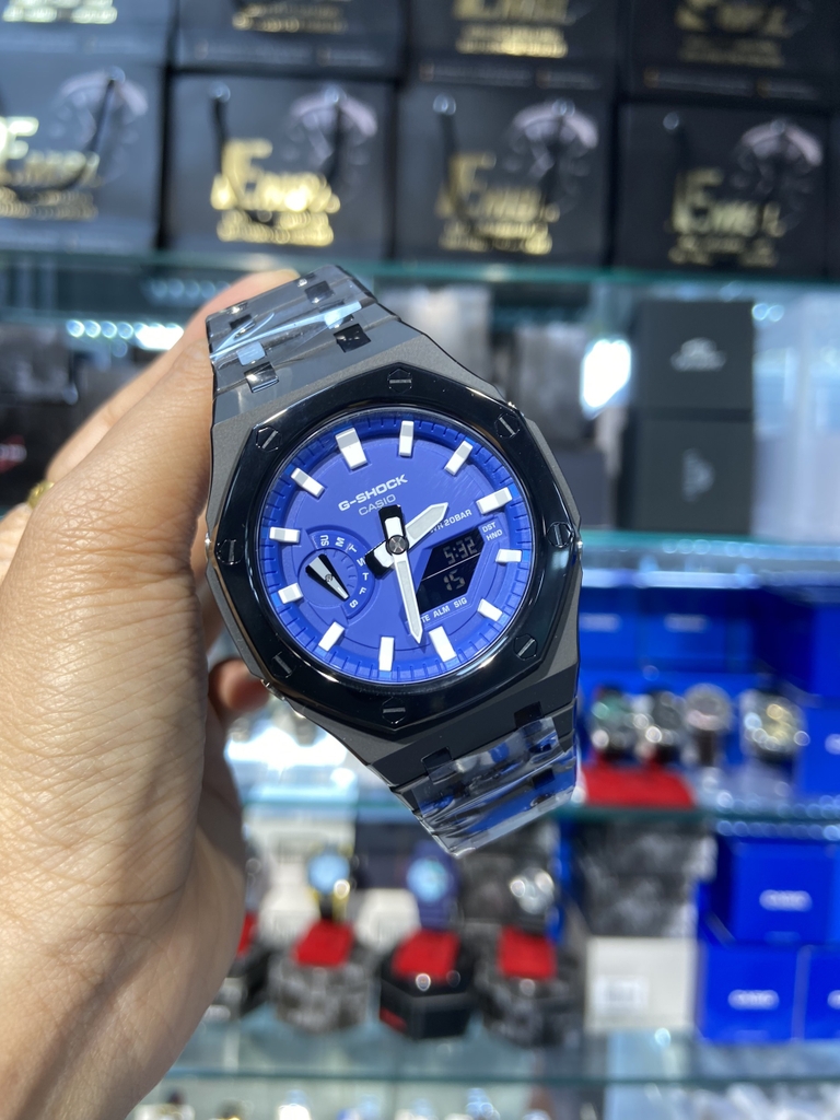 GSHOCK GA-2100HC AP SPECIAL PHIÊN BẢN FULL LAYER ĐEN - Tặng kèm dây chính hãng