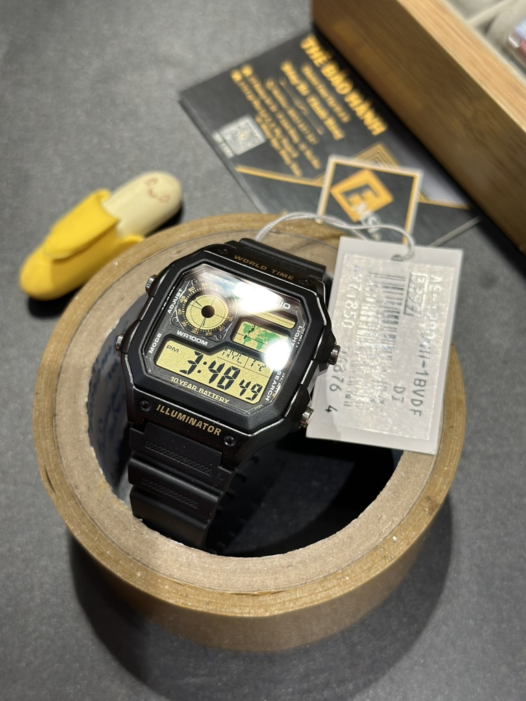 Casio AE-1200WH-1BVDF - Kính nhựa - Đồng hồ nam - Điện tử - Size mặt 42mm - Bảo Hành 5 Năm - Chính Hãng - Emsi.vn