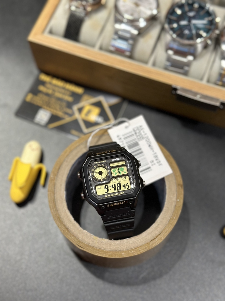 Casio AE-1200WH-1BVDF - Kính nhựa - Đồng hồ nam - Điện tử - Size mặt 42mm - Bảo Hành 5 Năm - Chính Hãng - Emsi.vn