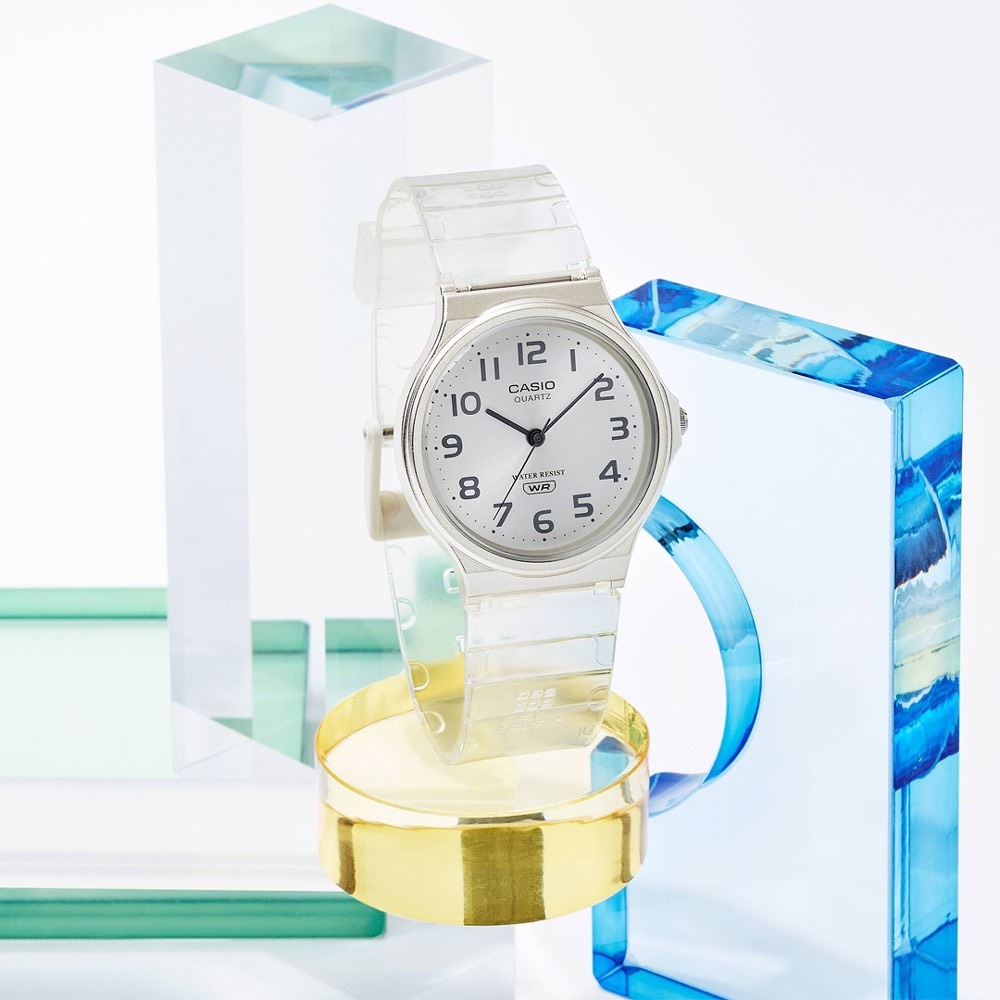 MQ-24S-7B | Đồng Hồ Casio | Dây Nhựa Màu Trắng | 3 Kim | Emsi.vn