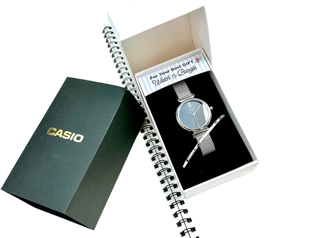 LTP-2023VM-7C | Đồng Hồ Casio | Dây Kim Loại Dạng Lưới - Casio 30mm - Chính hãng