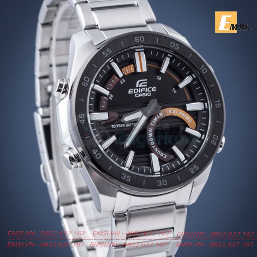 Đồng Hồ Casio Nam ERA-120DB-1B - Dây Thép Không Gỉ 52mm - Emsi.vn