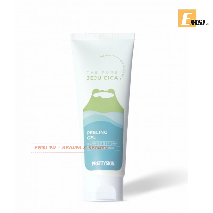Tẩy Da Chết Chiết Xuất Rau Má Đảo Jeju Pretty Skin The Pure Jeju Cica Peeling Gel 150ml - Emsi.vn