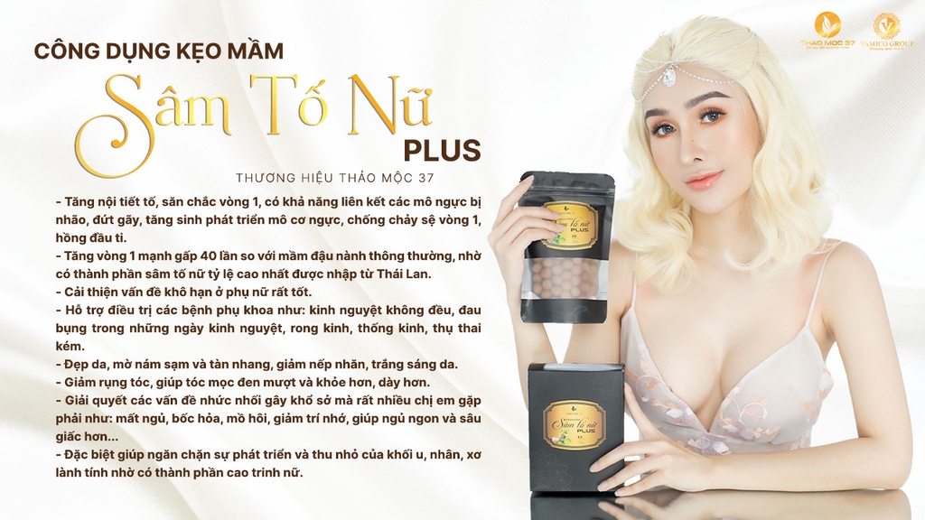 5 HỘP KẸO MẦM SÂM TỐ NỮ THẢO MỘC 37 CHÍNH HÃNG