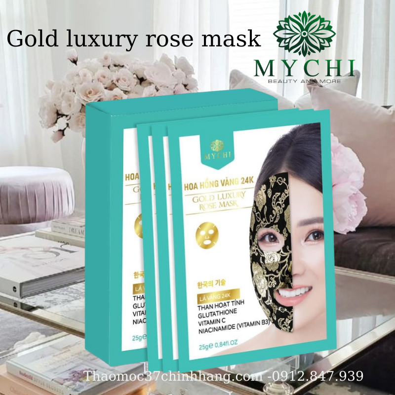 Mặt nạ Gold Luxury Rose Mask Mychi