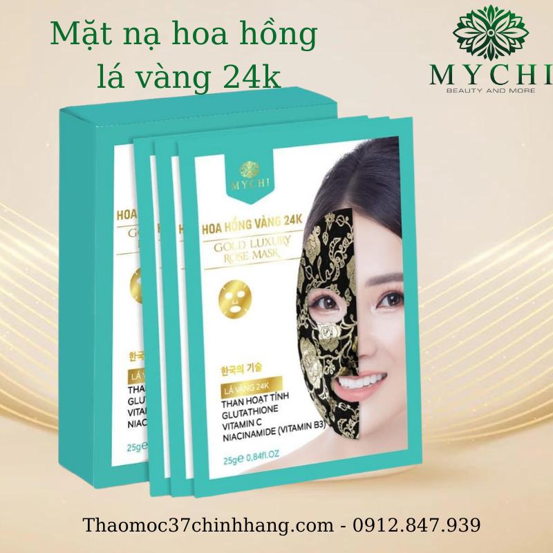 Mặt nạ Gold Luxury Rose Mask Mychi