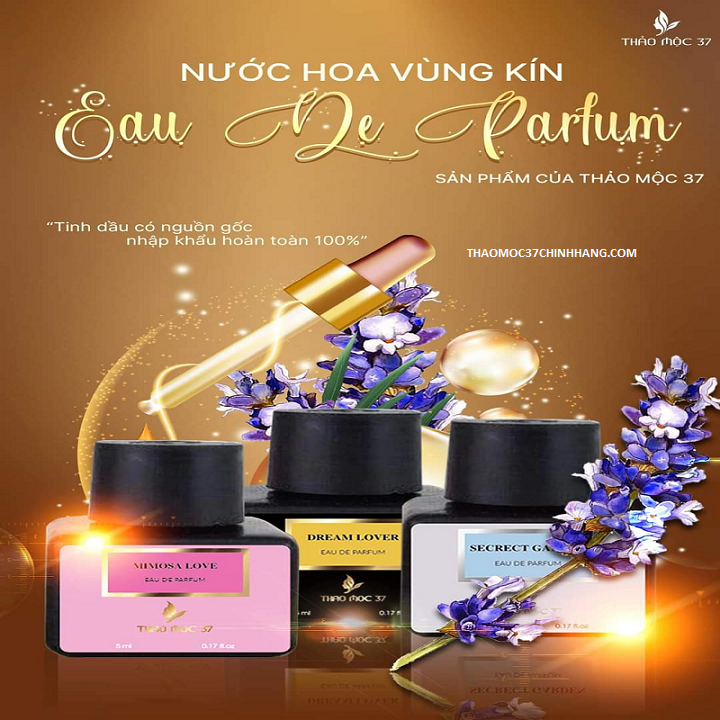 Nước Hoa Vùng Kín MIMOSA LOVE- Thảo Mộc 37-Thơm Lâu Trong 48h