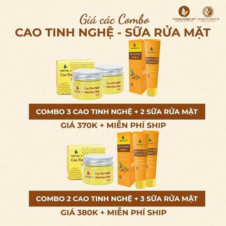 SỮA RỬA MẶT GOLD PLUS THẢO MỘC 37