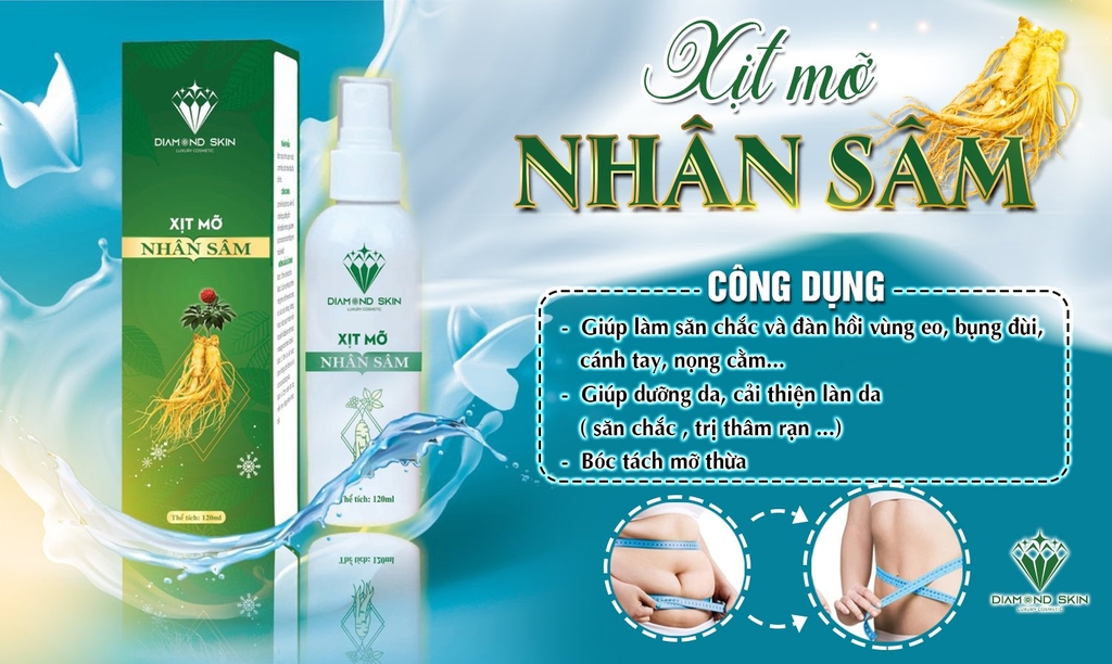 XỊT TAN MỠ NHÂN SÂM