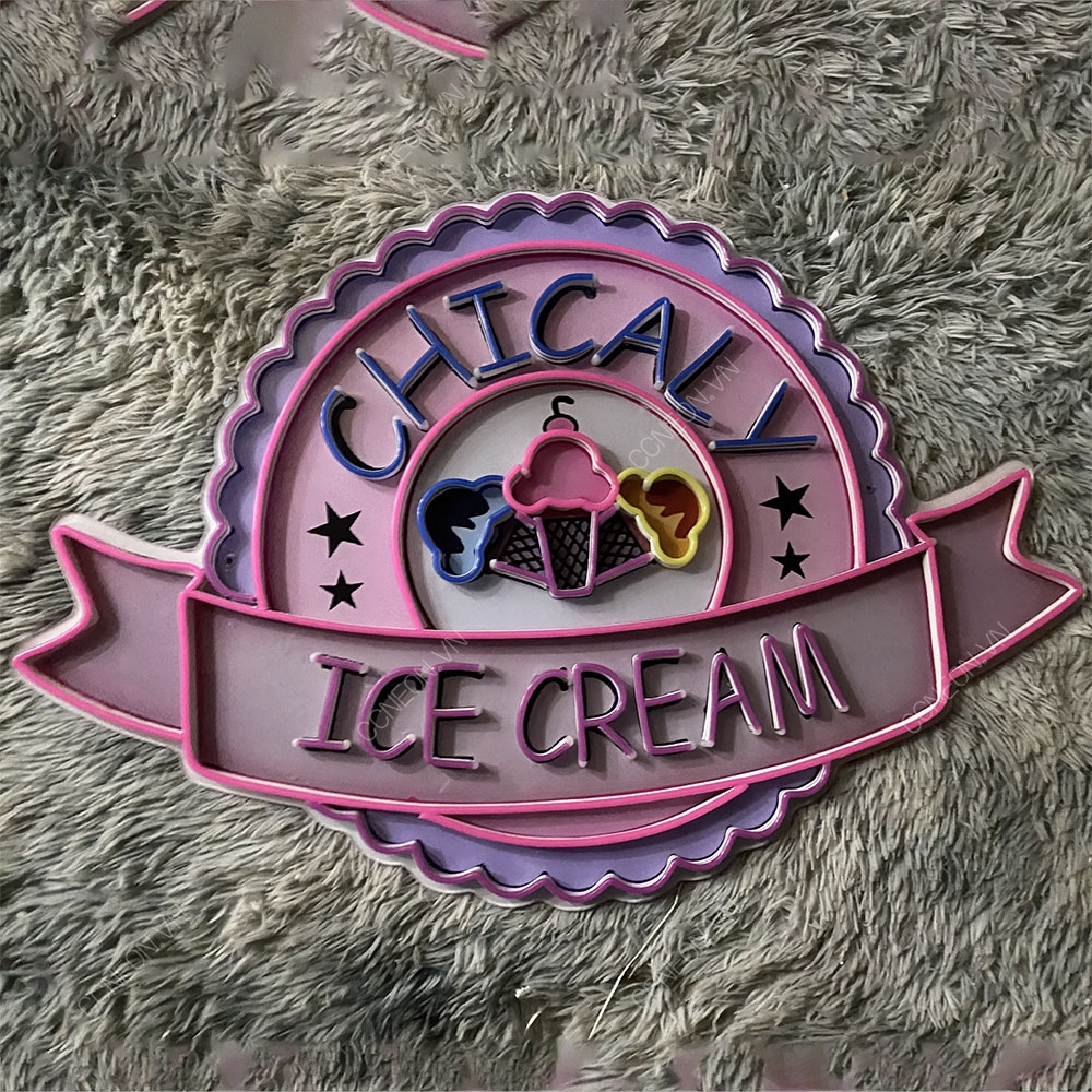 Tranh Led Neon Theo Yêu Cầu Mẫu