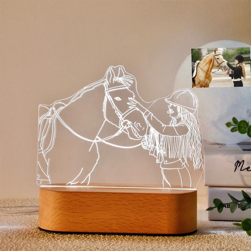 Đèn Led 3D Khắc Hình Theo Yêu Cầu -  Đèn Led 7 Màu, Đèn Ngủ Led 3d, Cảm Ứng , Điều Khiển Từ Xa