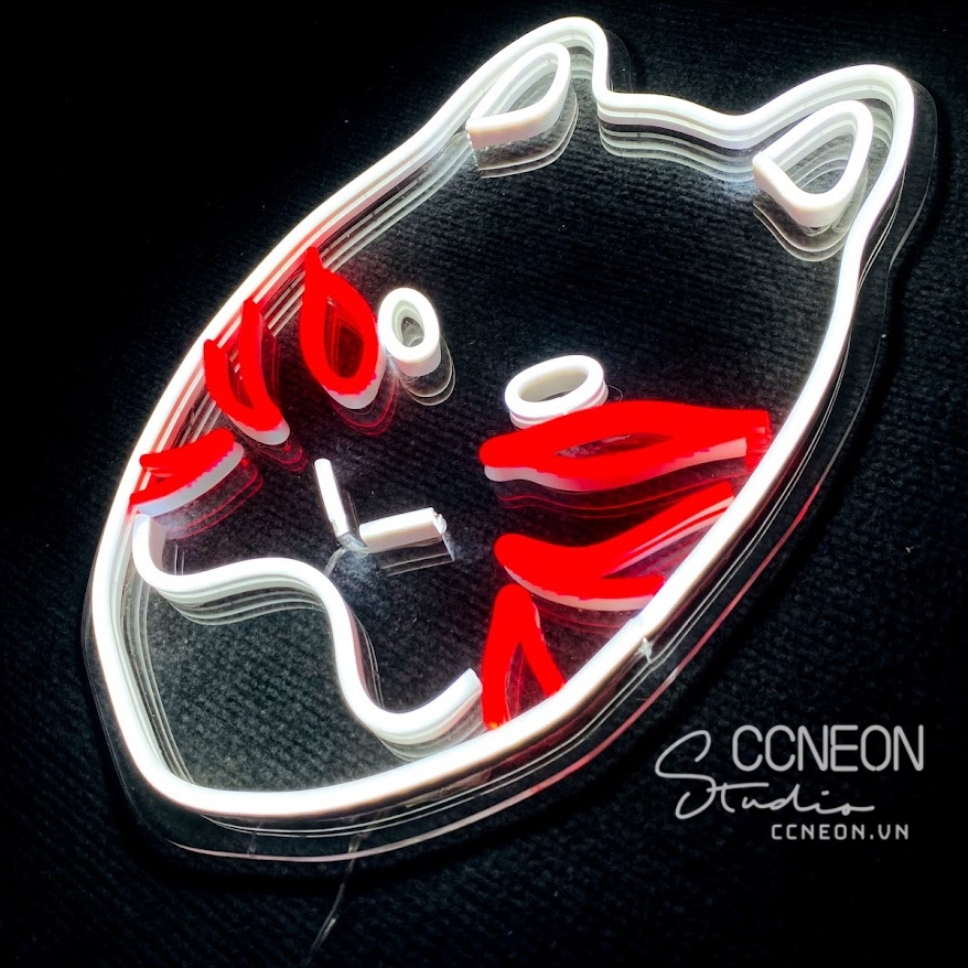 Đèn Trang Trí Mặt Nạ Anbu LED Neon Sign - Anime Led Neon Sign-Naruto Led Neon